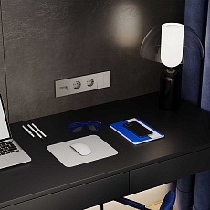 Рамка пластиковая Voltum S70 на 4 поста, (кашемир) VLS100403 2