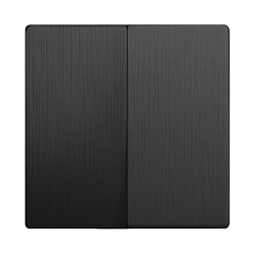 Выключатель Werkel двухклавишный проходной графит рифленый W1122004 4690389158483 4