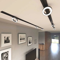 Трековый светодиодный светильник однофазный Elektrostandard Spila 85079/01 черный a056374 3