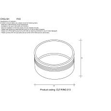 Декоративное кольцо Crystal Lux CLT Ring 013 BL 1