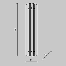 Настенный светильник Maytoni Sonata MOD410WL-L12CH3K 1