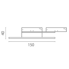 Светильник отраженного света 24V 5W 200° 3000K, черный Linea Lightstar 236137 1