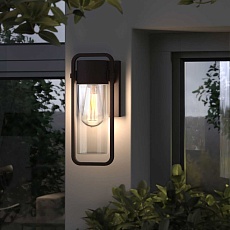 Уличный настенный светильник Elektrostandard Lab 35001/D коричневый a061044 1