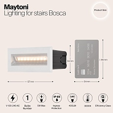 Подсветка для лестниц Maytoni Bosca O045SL-L5W3K 1