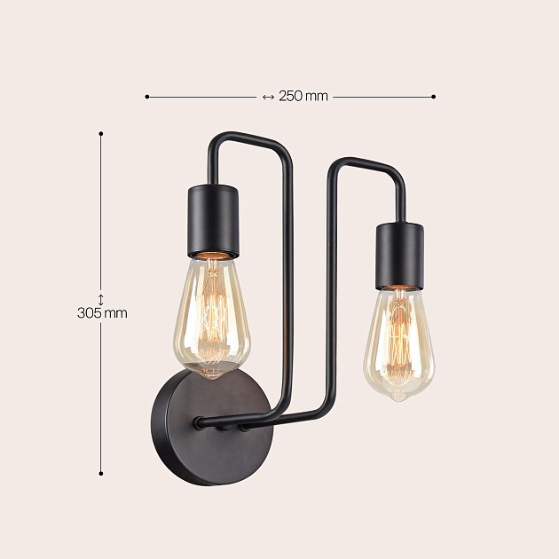 Бра Maytoni Gilbert T532WL-02B изображение 3 Бра Maytoni Gilbert T532WL-02B Фото № 3