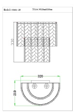 Настенный светильник Moderli Alberto V8081-2W 1