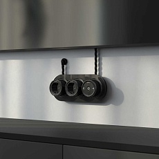 Втулка Werkel для вывода кабеля из стены 2 шт. (черный) Ретро W6421108 4690389166075