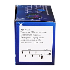 Cветодиодная гирлянда Sneha нить 230V белый 8 режимов A-001 LED WT 1