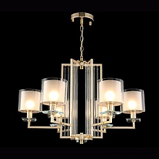 Подвесная люстра Crystal Lux Nicolas SP-PL6 Gold/White 3