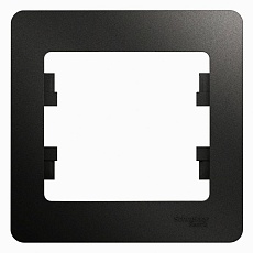 Рамка 1-постовая Systeme Electric Glossa антрацит GSL000701