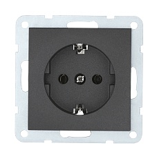 Розетка LK Studio с з/к, без шторок (черный бархат) LK60 863108-1