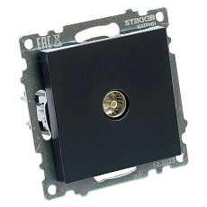 ТВ-розетка Stekker Катрин черный GLS00-7108-05 39614 5