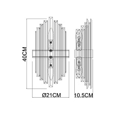 Настенный светильник Arte Lamp Fedelta A1068AP-2PB 1