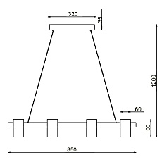 Подвесной светильник Vele Luce Zoom VL10113P08 3