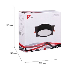 Встраиваемый светильник Reluce Technical 70001-9.0-001LD GX70 BK 2