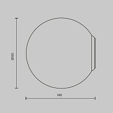 Настенный светильник Maytoni Basic form MOD321WL-01W2 1