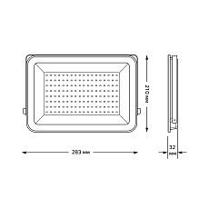 Прожектор светодиодный Gauss Qplus 100W 6500К 613511100 3