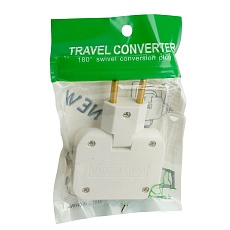 Разветвитель сетевой 3-местный б/з Stekker ADP10-23-21, 250В, 10A, белый 50067 1