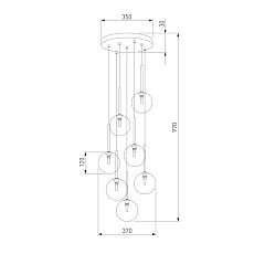 Подвесная люстра TK Lighting 5362 Nilos 1