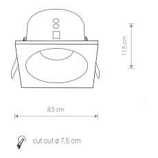 Встраиваемый светильник Nowodvorski Delta 8370 1
