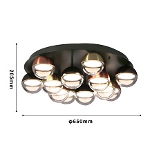 Потолочная светодиодная люстра Favourite Luna 4371-12C 1