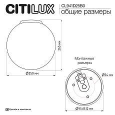 Светильник потолочный Citilux RON CL941D25B0 5