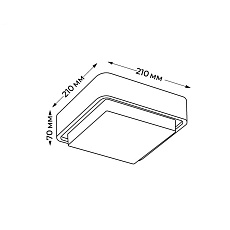 Уличный потолочный светильник Italline IT6028 1