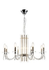 Подвесная люстра Crystal Lux AURELIO SP8 GOLD+CHROME/TRANSPARENT 1