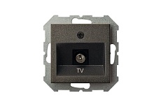 ТВ-розетка оконечная Liregus Epsilon антрацит 28-112 2