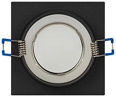 Светильник встраиваемый декоративный ЭРА DK108 BK под лампу MR16 GU5.3 черный Б0058399 5