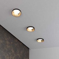 Встраиваемый светильник Elektrostandard 112 MR16 золото/черный a053341 2