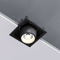 Встраиваемый светодиодный светильник Elektrostandard Conner 25087/LED 8W 4000K черный a063994 4