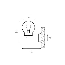Уличный настенный светильник Lightstar Bolla 373620 1