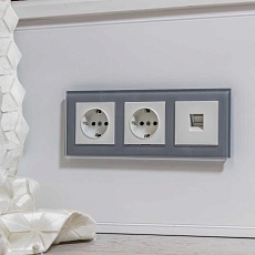 Рамка Werkel Favorit на 3 поста серый W0031115 4690389159824 1