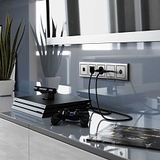 Накладка Werkel для розетки HDMI глянцевый никель WL02-HDMI-CP 4690389119569 1