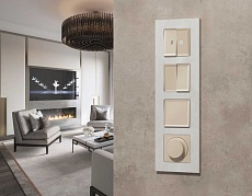 Комплект механизма 2-кл выключателя AMBRELLA VOLT ALFA Бежевый матовый QUANT (AP3230, VM115) MA323010 2