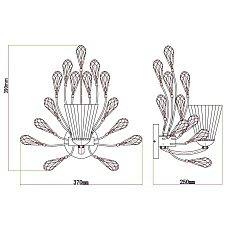 Бра Chiaro Летиция 343021701 2