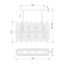 Подвесная люстра Bogates Allure 486/8 1