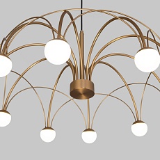 Подвесная светодиодная люстра Eurosvet Ragno 90030/10 LED золото 2