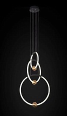 Люстра подвесная Alfa Light F4324-10 D30+D40+D50 black+bronze