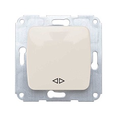 DEA Выключатель (переключатель) 1кл перекрест. с/у 10А мех. бежевый KRANZ KR-78-0238