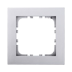 Рамка LK Studio 1-постовая (серебристый металлик) LK80 844103-1