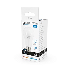 Лампа светодиодная Gauss E27 20W 6500K матовая 23239 1