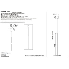Подвесной светодиодный светильник Crystal LuxCLT 035C700 BL 1