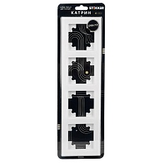 Рамка 4-постовая Stekker Катрин белый GFR00-7004-01 39257 2