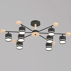 Потолочная люстра Reluce 78730-0.3-08 GX53 BK+WOOD