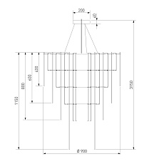 Подвесная люстра Bogates Queen 91101 LED a072016 2