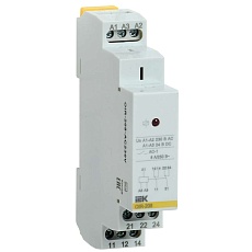 Реле промежуточное модульное OIR 2 контакта 8А 230В AC IEK OIR-208-AC230V