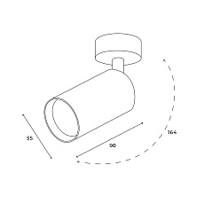 Точечный светильник Hesby Lighting Hesby Focus IP20, 35Вт, GU10, чёрный HSBL_0089 5