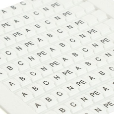 Маркеры для ЗНИ (JXB) буквы A,B,C,N,PE LD556-2 Stekker 49211 2